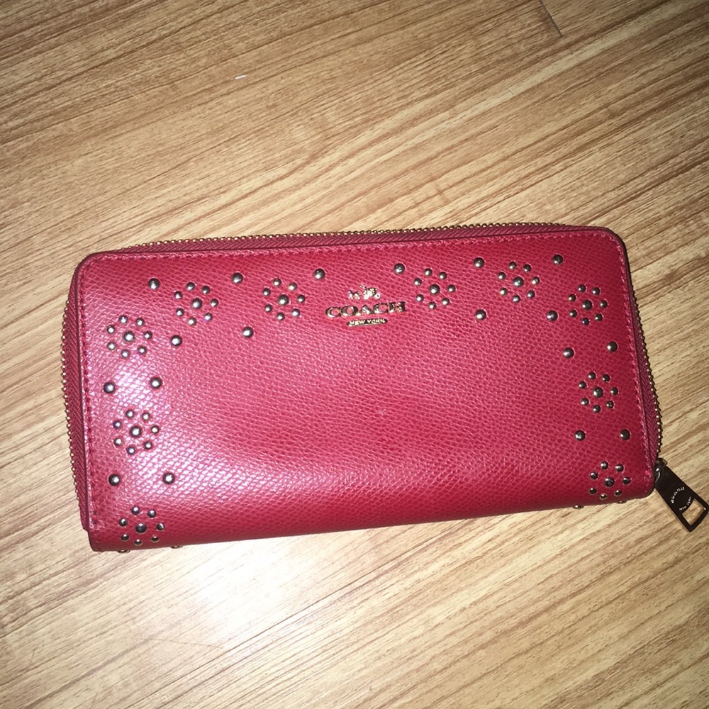 Coach red wallet